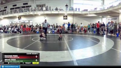 49 lbs Champ. Round 2 - Rockne Pries, Apache Wrestling Club vs Bryar Reed, Indian Creek Wrestling Club