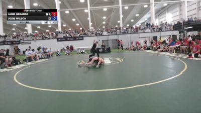 110 lbs Janie Gerarde, Texas Blue vs Josie Wilson, Kansas