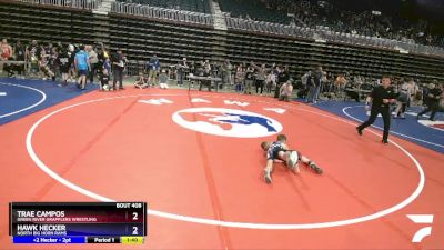 53 lbs Cons. Round 3 - Trae Campos, Green River Grapplers Wrestling vs Hawk Hecker, North Big Horn Rams