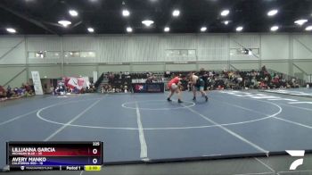 225 lbs Round 2 (8 Team) - Lillianna Garcia, Michigan Blue vs Avery Manko, California Red