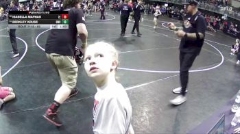 65 lbs Champ. Round 3 - Isabella Mafnas, 2TG (Girls) vs Berkley Kruse, Blair Wrestling Club