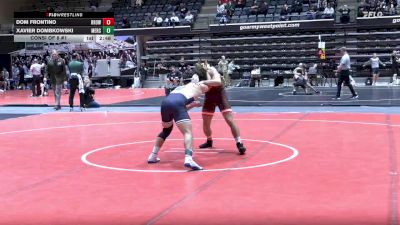 157 lbs Consi Of 8 #1 - Dom Frontino, Brown vs Xavier Dombkowski, Mercyhurst