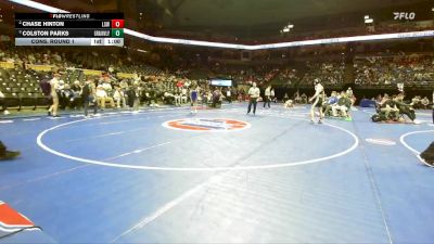 138 Class 4 lbs Cons. Round 1 - Chase Hinton, Lee`s Summit West vs Colston Parks, Grain Valley