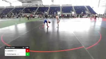 132 lbs Quarterfinal - Ezekiel Lazcano, Phox Raw WC vs Terrell Kinlicheenie, Lobos
