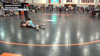 78 lbs Cons. Semi - Braxton McLaren, Hammerin Hawks vs Remington Klendworth, DC Elite