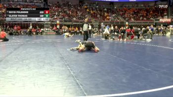 2A-106 lbs Quarterfinal - Slater Thomas, Eddyville-Blakesburg-Fremont vs Rhyis Polenske, Assumption, Davenport