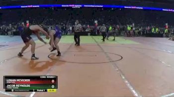 D3-285 lbs Cons. Round 1 - Jacob Reynolds, Three Rivers vs Logan McVicker, Kent City