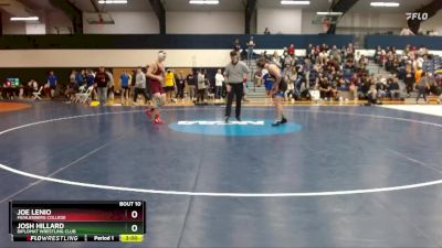 149 lbs Champ. Round 1 - Josh Hillard, Diplomat Wrestling Club vs Joe Lenio, Muhlenberg College