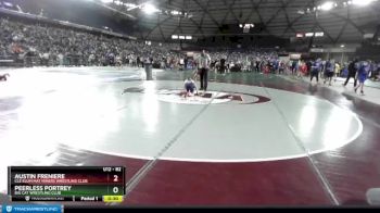 82 lbs Champ. Round 2 - Austin Freniere, Cle Elum Mat Miners Wrestling Club vs Peerless Portrey, Big Cat Wrestling Club