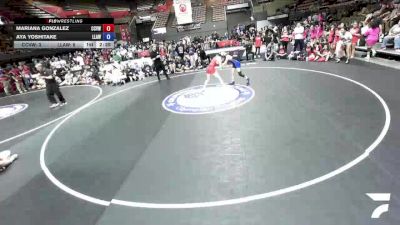 115 lbs Mariana Gonzalez, CVWA - Central Valley Wrestling Association vs Aya Yoshitake, LAWA - Los Angles Wrestling Association