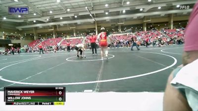 130 lbs Quarterfinal - Maverick Weyer, Tonganoxie vs Willow Johns, Paola