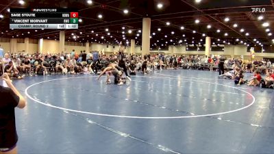 120 lbs Champ. Round 2 - Vincent Morvant, Rebel Wrestling Club vs Sage Stoute, North DeSoto Wrestling Academy