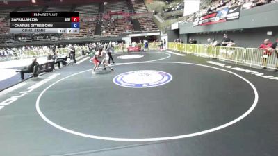 74 kg Cons. Semis - Safiullah Zia, Ground Creatures Wrestling vs Charlie Gittelsohn