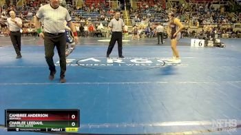 190 lbs Quarterfinal - Cambree Anderson, Bismarck vs CharLee Leedahl, West Fargo United