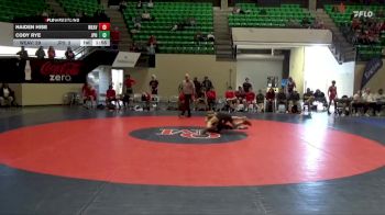 134 lbs Finals (2 Team) - Haiden Hise, Weaver vs Cody Rye, St. John Paul II