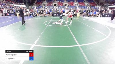 126 lbs Cons 64 #2 - Mason Gillispie, OK vs Dareyan Egner, OH