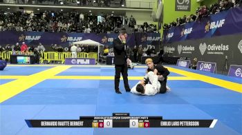 Bernardo Rautte Bernert vs Emilio Lars Pettersson 2026 European Jiu-Jitsu IBJJF Championship