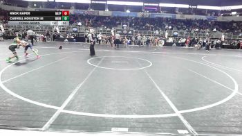 55 lbs Consolation - Knox Kafer, Matpac Wrestling-ND vs Carvell Houston III, Warriors