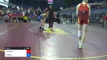 132 lbs Consi Of 32 #1 - Joshua Denson, Georgia vs Trey Dillow, Kansas