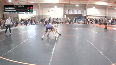 133 lbs Quarterfinal - Giovanni Diaz, McKendree vs Travis Long, Bellarmine