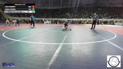 92 lbs Consi Of 16 #2 - Jace Hebert, Poteau vs Vinny Petro, Stillwater Wrestling