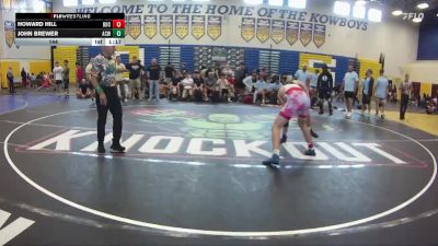 144 lbs Champ Round 1 (16 Team) - Howard Hill, Buchholz vs John Brewer, Athens Christian