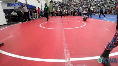 64 lbs Round Of 16 - Bentley Hughart, Raw Wrestling Club vs Hollis Federico, Muskogee Rougher Youth Wrestling