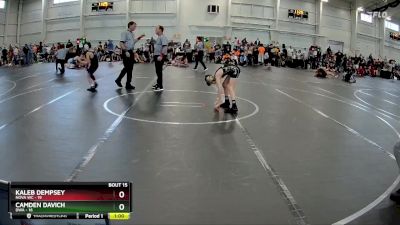 72 lbs Round 4 (8 Team) - Kaleb Dempsey, NOVA WC vs Camden Davich, DWA