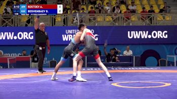 45 kg 1/8 Final - Aslanbek Kostoev, Individual Neutral Athletes vs Bekzhan Beishembaev, Kyrgyzstan