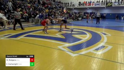122 lbs Consi Of 16 #2 - Walter Rodgers, Bishop McCort vs Ethan Cartwright, Franklin Regional