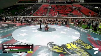 132-140 lbs Round 3 - Lailana Moultrie, California vs Kahli Brown, Idaho