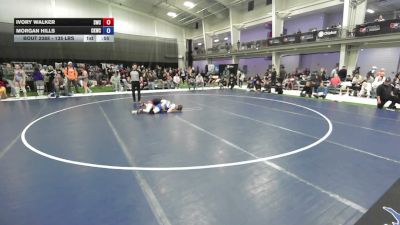 135 lbs Cons. Sub-semis - Ivory Walker, Stallions Wrestling Club vs Morgan Hills, Colby Kids Wrestling Club