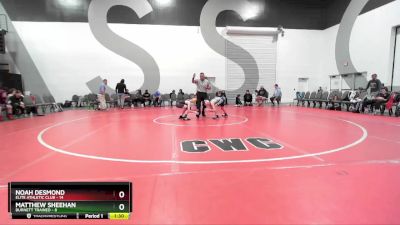 90 lbs Placement Matches (8 Team) - Matthew Sheehan, Burnett Trained vs Noah Desmond, Elite Athletic Club