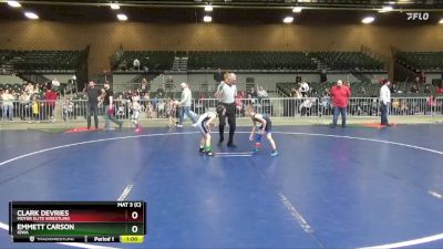 49 lbs Quarterfinal - Emmett Carson, Iowa vs Clark DeVries, Moyer Elite Wrestling