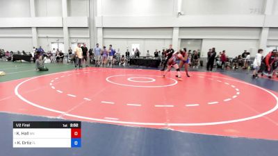 170 kg 1/2 Final - Kaylie Hall, West Virginia vs Karla Ortiz, Florida