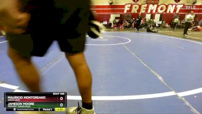 150 lbs Quarterfinal - Mauricio Montoreano, Santa Cruz vs Jameson Moore, Fremont (Sunnyvale)