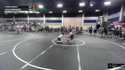 116 lbs 5th Place - Logan Arenas, Lancer WC vs Cole Christensen, Sanderson Wr Ac