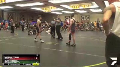 140 lbs Finals (8 Team) - Ryan Mitchell, Mat Assassins Black vs Nathan Combs, Revival Blue