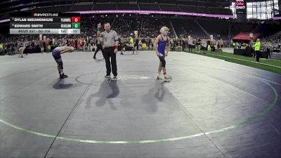 D2-106 lbs Cons. Semi - Dylan Nieuwenhuis, Plainwell HS vs Edward Smith, John Glenn HS (Bay City)