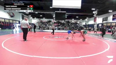 113 lbs Semifinal - Zack Samano, Chino vs Garen Keshishian, Aliso Niguel