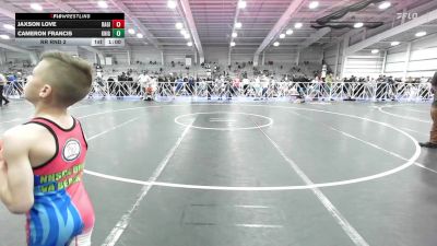 56 lbs Rr Rnd 2 - Jaxson Love, Ragin Raisins Catawba ES vs Cameron Francis, Knights Wrestling Club
