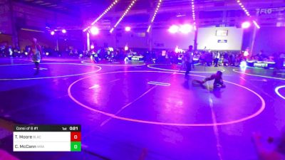 46 lbs Consi Of 8 #1 - Thomas Moore, Black Fox Wrestling Academy vs Corbin McCann, Wrangler Wrestling