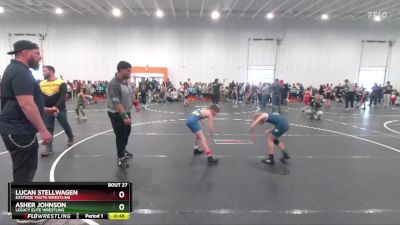 75 lbs Quarterfinal - Lucan Stellwagen, Eastside Youth Wrestling vs Asher Johnson, Legacy Elite Wrestling