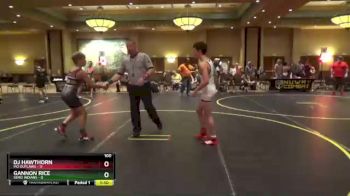 100 lbs Round 3 (4 Team) - Dj Hawthorn, MO Outlaws vs Gannon Rice, SEMO Indians