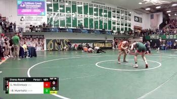 138 lbs Champ. Round 1 - Brayden Myerholtz, Oak Harbor vs Connor McClintock, Hoover (North Canton)