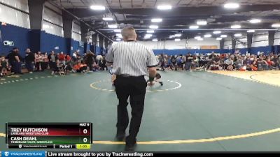 58 lbs Quarterfinal - Cash Deahl, Timberline Youth Wrestling vs Trey Hutchison, Lakeland Wrestling Club