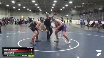 195 lbs Cons. Round 3 - Collin Sahs, Michigan West WC vs Payton Howard, Hazel Park Wrestling