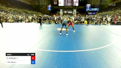 165 lbs Rnd Of 128 - Dario Gallegos, CO vs Malakai Davis, IL