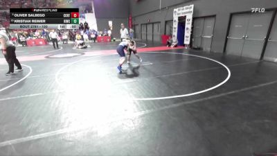 150 lbs Cons. Round 4 - Kristian Reimer, Kewaskum Indians Wrestling Club vs Oliver Salbego, Monona Grove/McFarland Wrestling Club