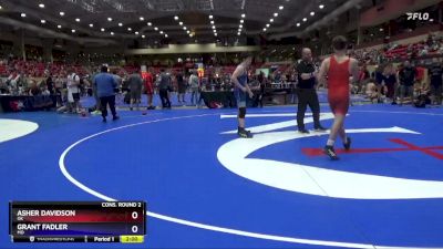 150 lbs Cons. Round 2 - Asher Davidson, OK vs Grant Fadler, MO